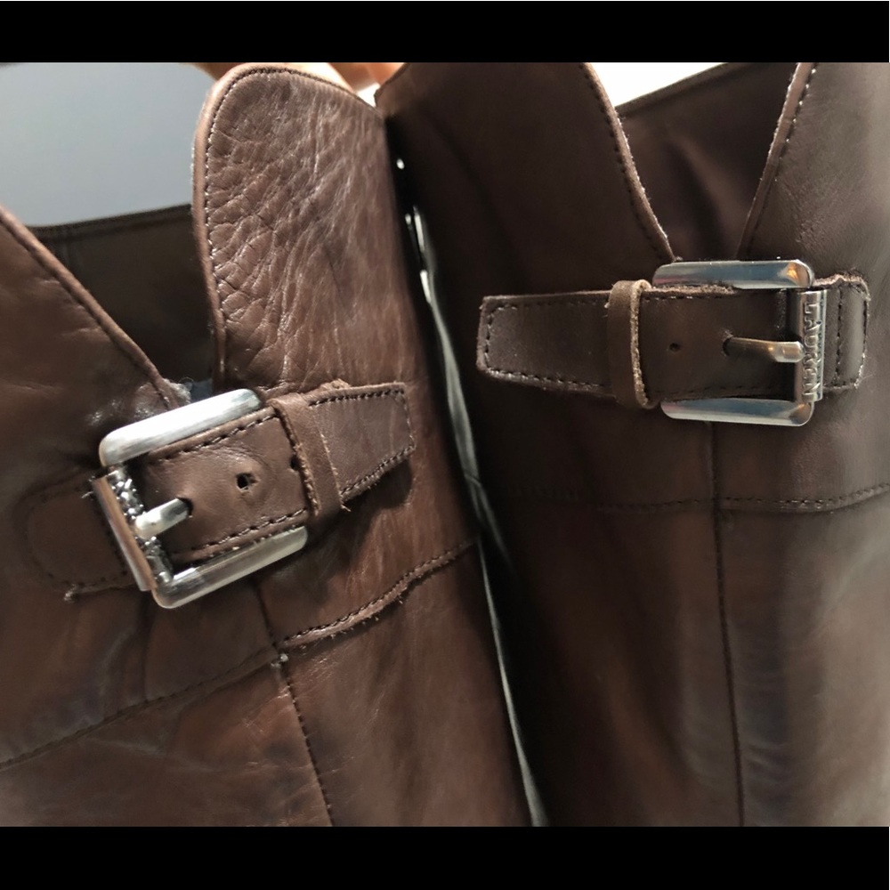 LAUREN Ralph Lauren Maritza Leather Riding Boot. - Picture 7 of 11